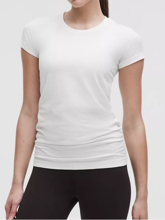 lululemon athletica Tops - New Swiftly Tech Short-Sleeve Shirt 2.0 *Hip Length - White size 4
